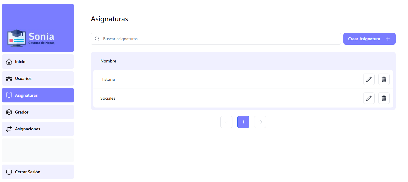 asignatura